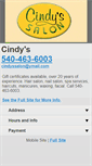 Mobile Screenshot of cindyssalonlex.com